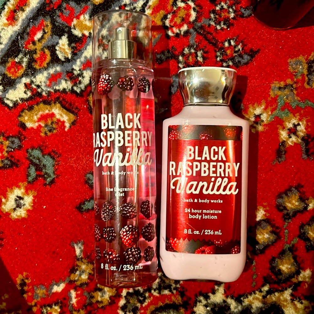 Bath and Body Works: Black Raspberry Vanilla Mist and Body Lotion